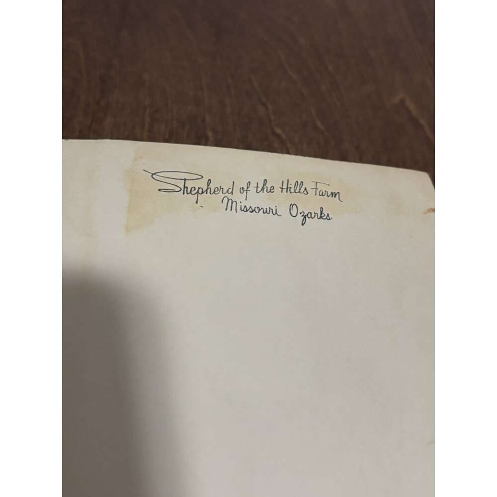 Harold Bell Wright Hardcover The Shepherd of the Hills Stamped Autograph 1970 - Picture 6 of 10